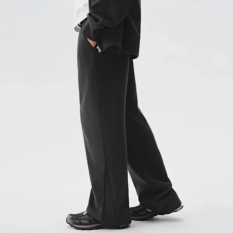 Men's Joggers Sweatpants Autumn Winter Tracksuit Loose Gyms Track Male Black Trousers Solid Color Fashion Baggy Pants Men