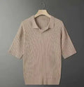 Men's Light Luxury Knitted Polo Shirt - Casual Style
