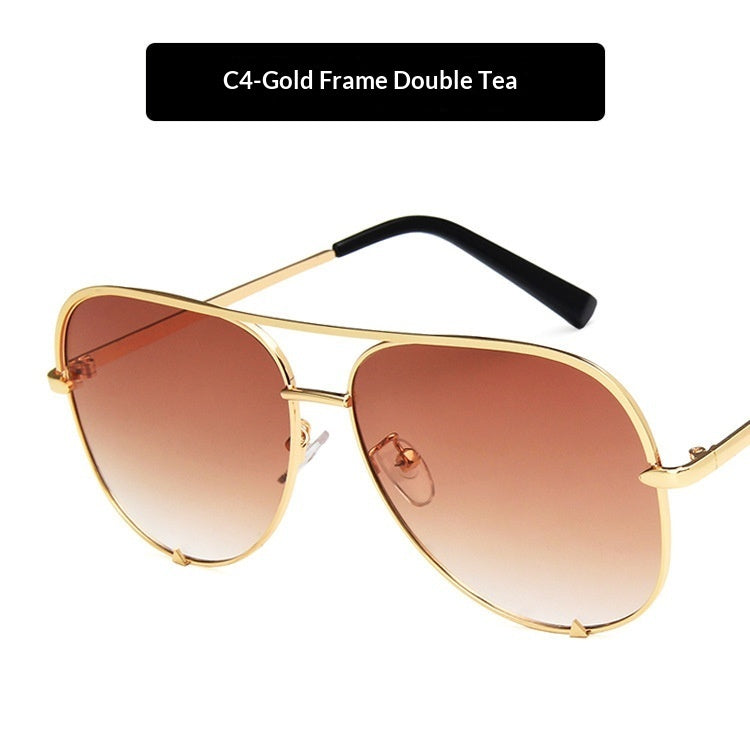 Sunglasses Metal Double-bridge Sunglasses