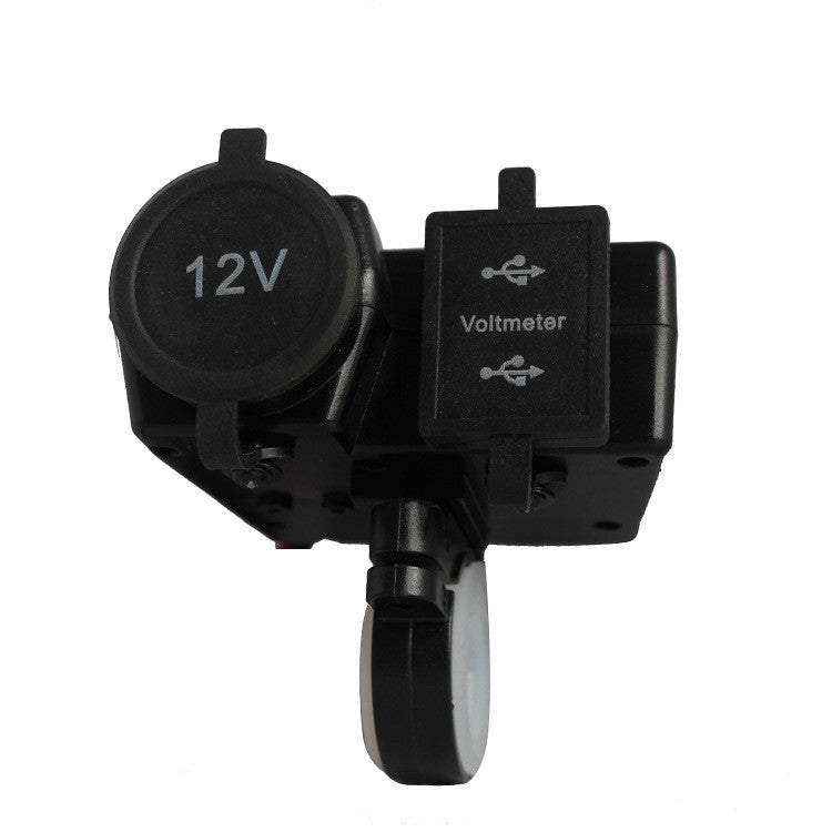 Motorcycle Scooter Car Refitting Accessories Cigarette Lighting Dual USB Refitting Car Charger With Wire 42A