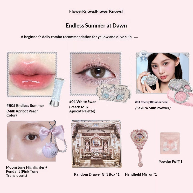 Lipstick Blush And Eyeshadow Palette Makeup Beauty Enhancing Gift Set