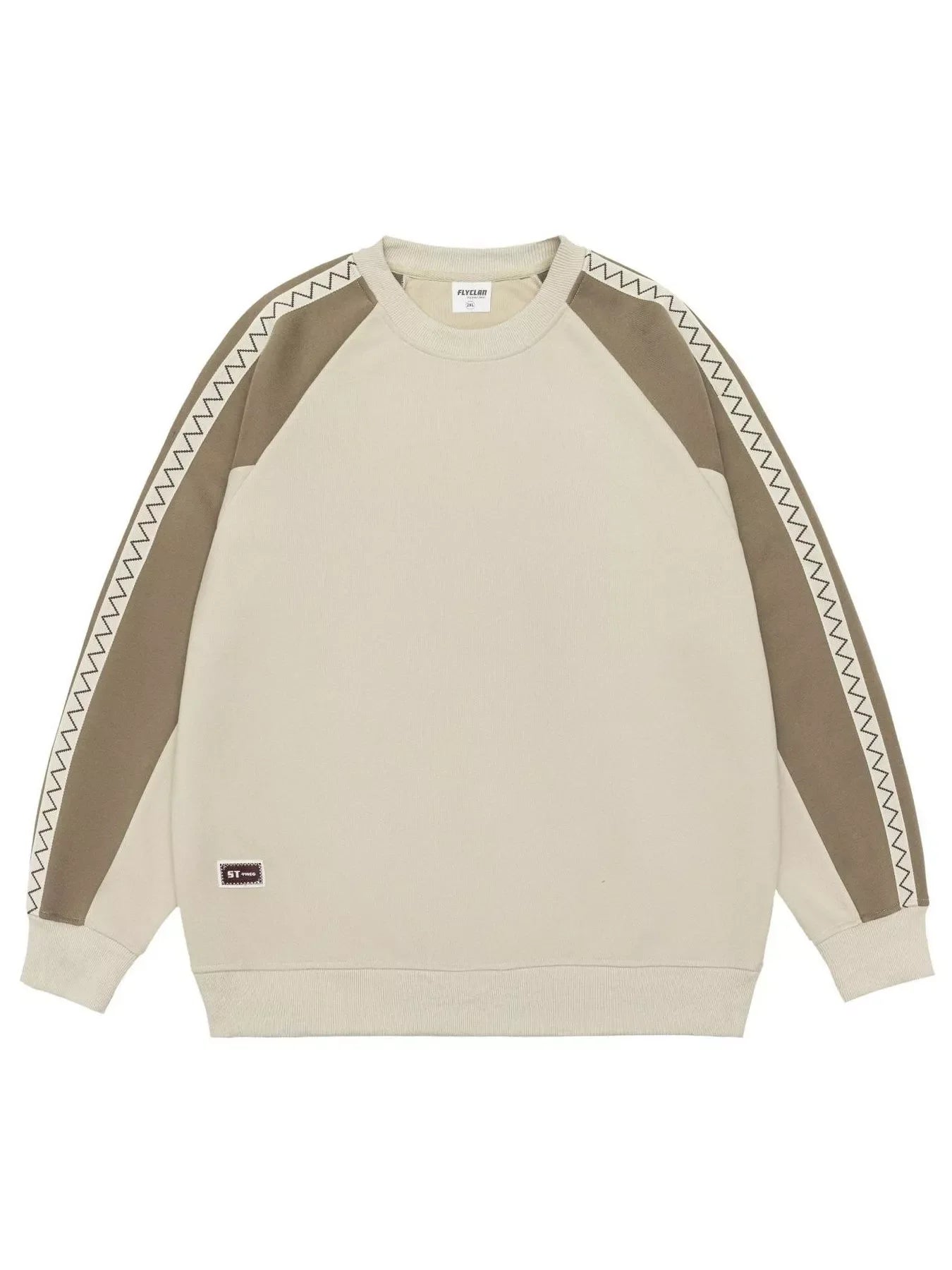 Men's Contrast Raglan Sleeve Casual Sweatshirt