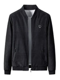 Men's Regular and Plus Size Zip Up Textured Jacket