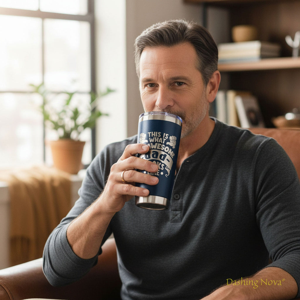 Best Dad Ever Tumbler - Father's Day & Birthday Gift for Dad