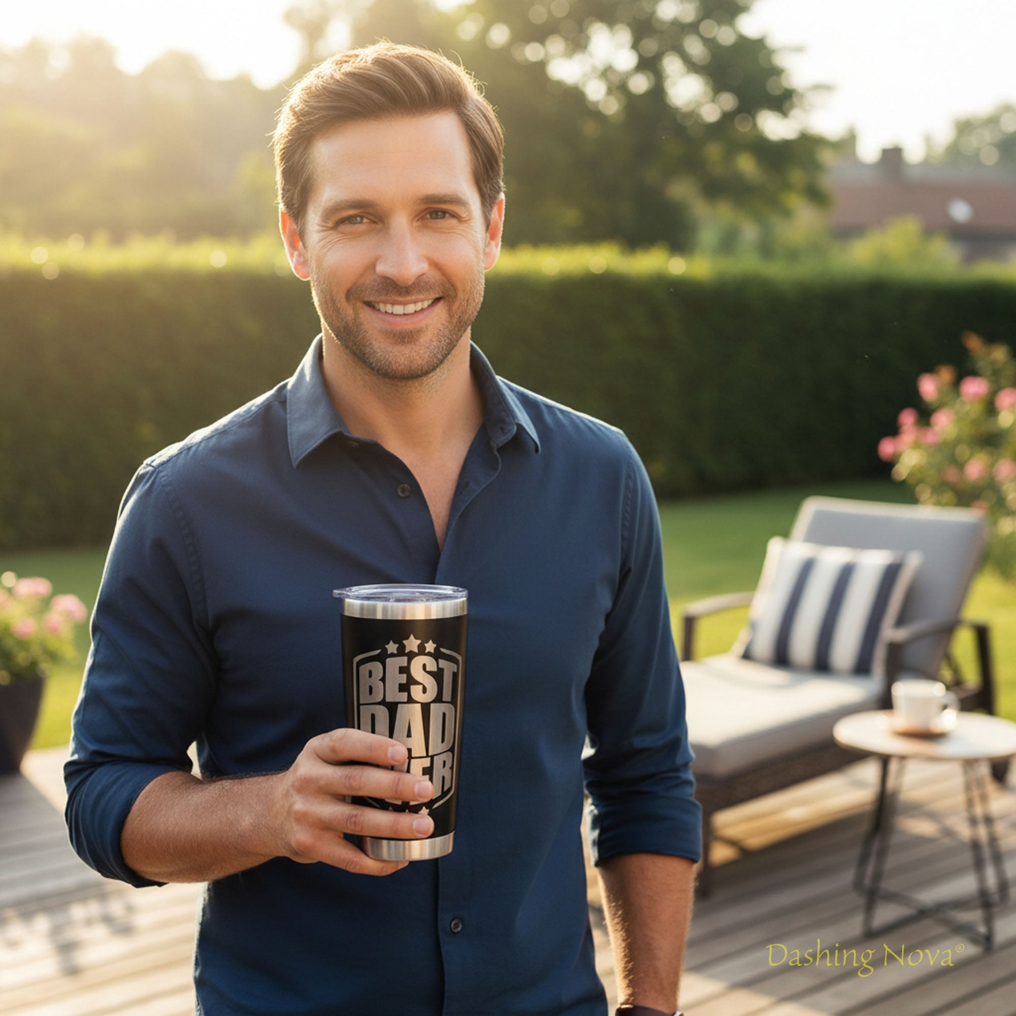 Best Dad Ever Tumbler - Father's Day & Birthday Gift for Dad