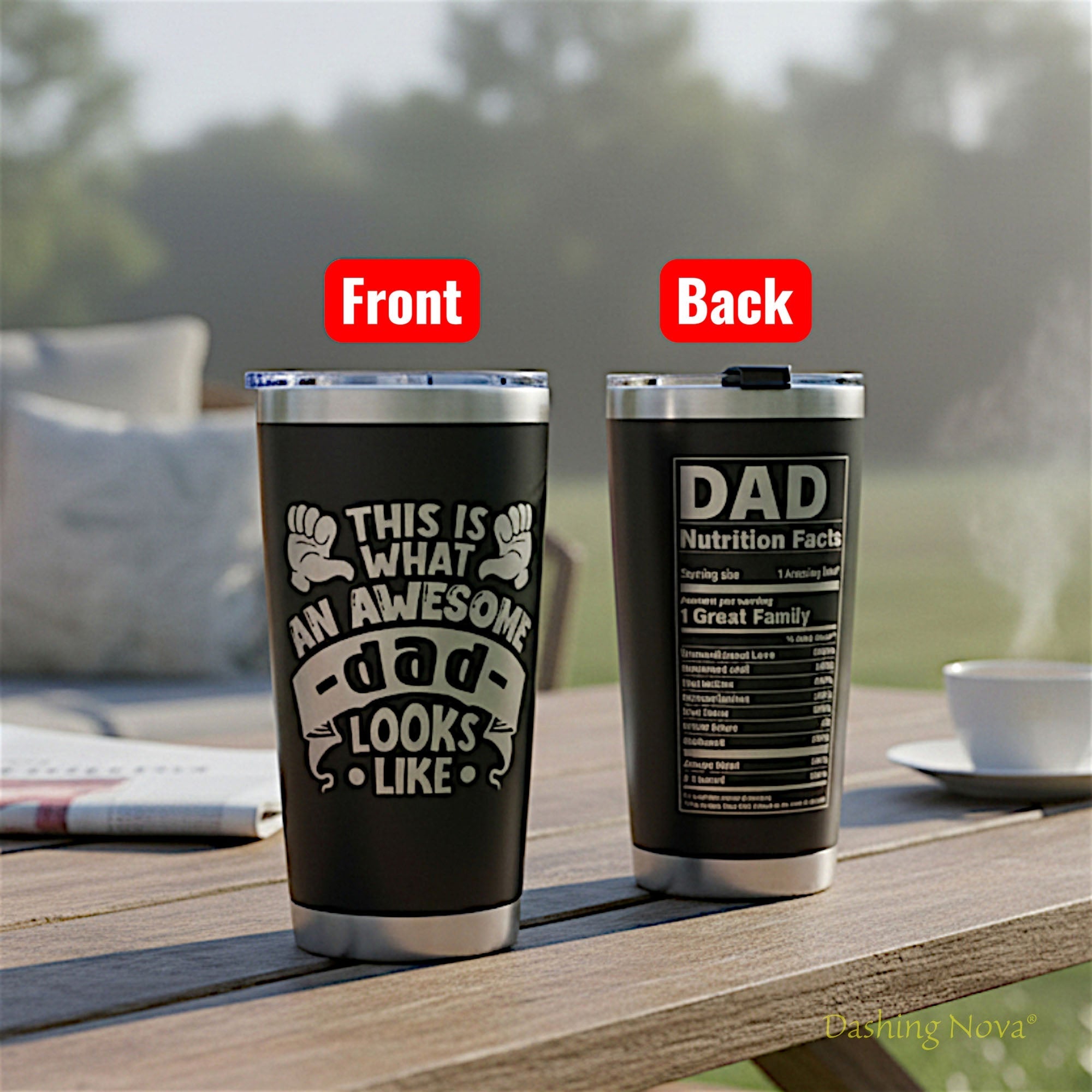 Best Dad Ever Tumbler - Father's Day & Birthday Gift for Dad