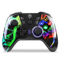 Black Easy Wireless Joystick Gamepad with Programmable Buttons Compatible With PC Laptop