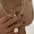Four Layered Pendant Necklace (Gold or Silver)