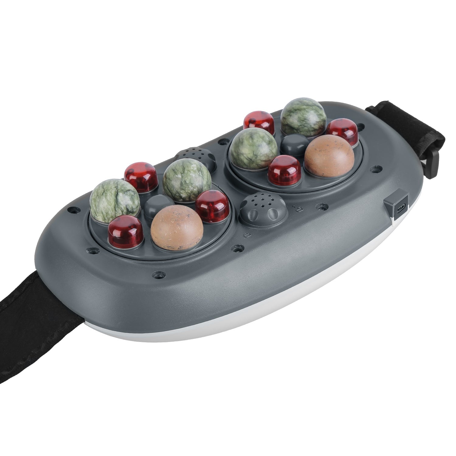 1Pc Abdominal Massager Anti Cellulite Remover Machine Electric Stomach Tummy Massager Automatic Bian Stone Kneading Massager With 5 Modes 3 Heat 3 Speeds 3 Timers For Belly Flattening Indigestion Stom