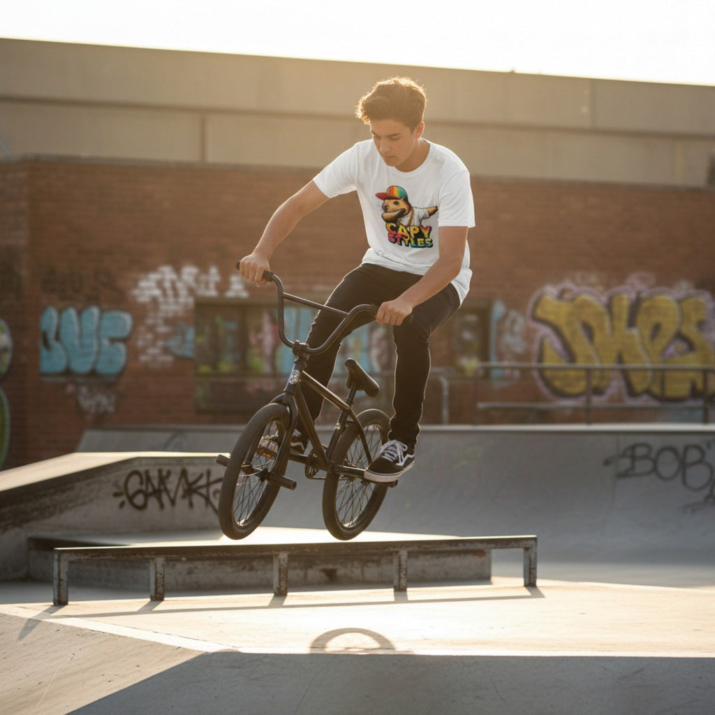 Capy Styles Graphic T-Shirt 100% Ring Spun Cotton Streetwear Tee