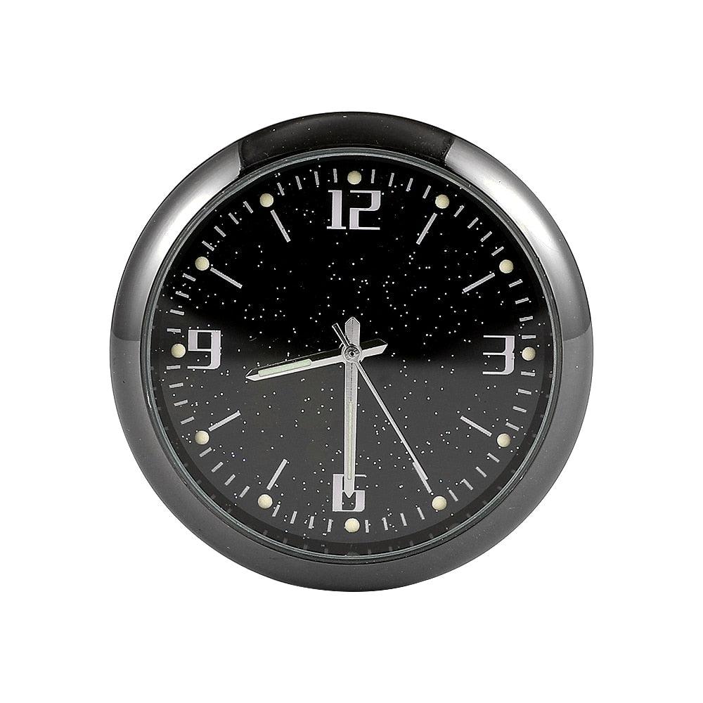 Car Clock Watch Indoor Automobiles Stick-In  Luminous Quartz Analog Watch Universal Pocket Mini Stick-On Clock for Car Boat Bike Home Watch Decoration Accessories