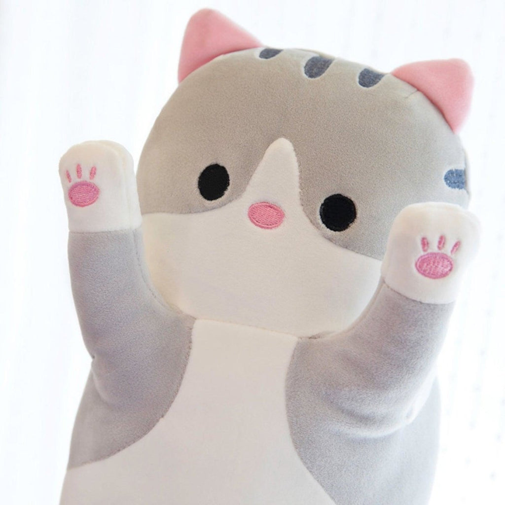 Long Cat Plush Pillow 26 Inch Soft Stuffed Animal for Kids