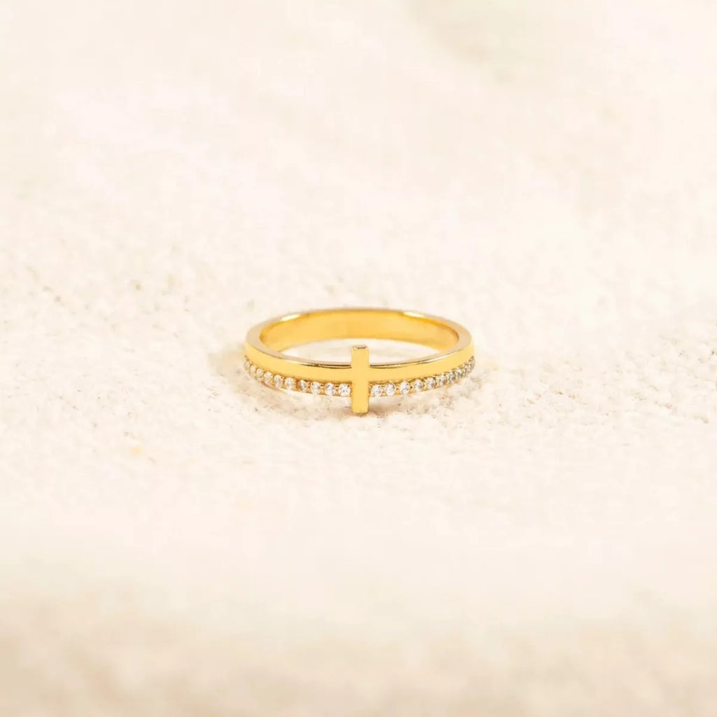 925 Sterling Silver Cross Ring