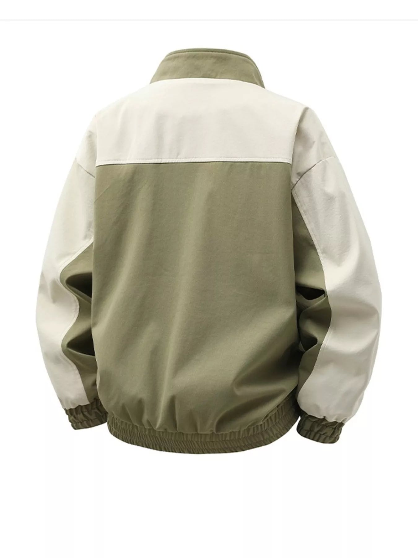 Men's Color Block Casual Bomber Jacket