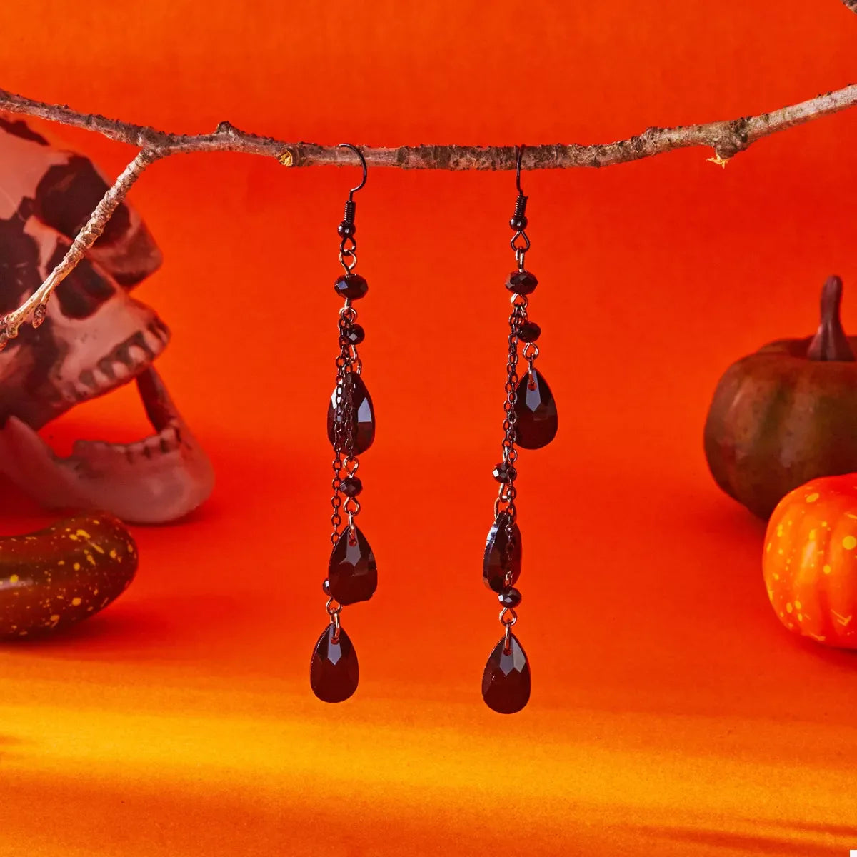 Teardrop Chain Dangle Earrings