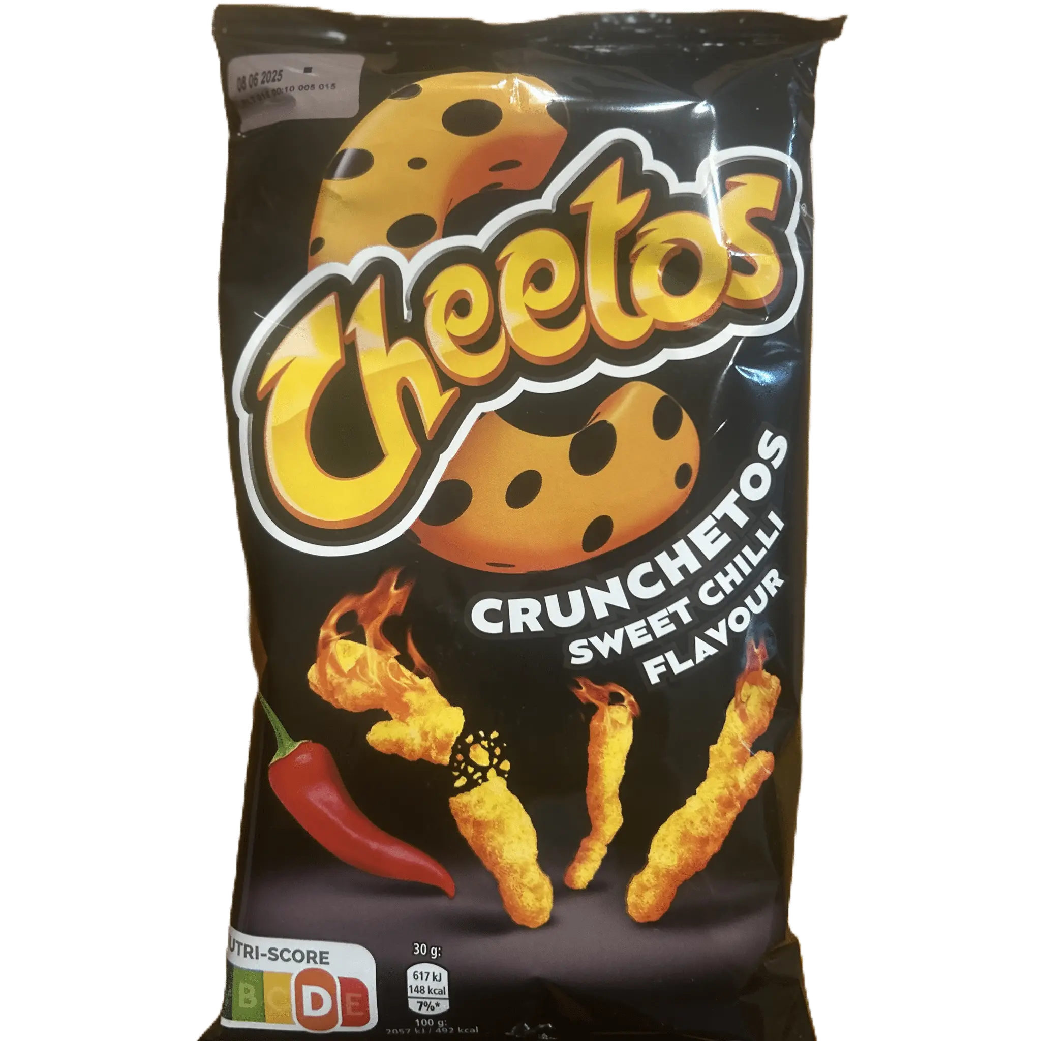 Cheetos Crunchetos Sweet Chili – Crunchy Chili-Flavoured Corn Snacks 70 g Bag (Finland)