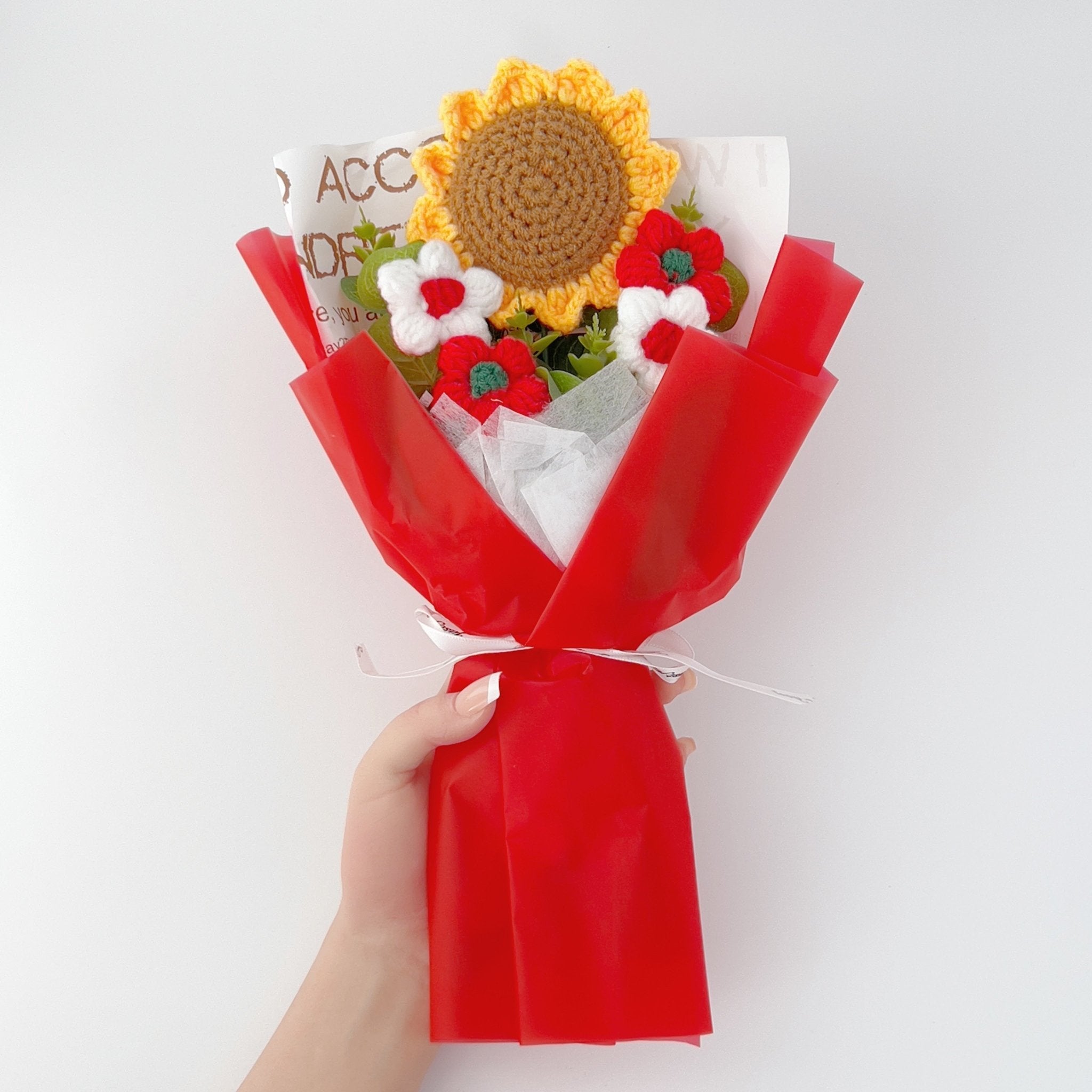 Sunflower Crochet Bouquet for Birthdays Anniversaries Housewarmings