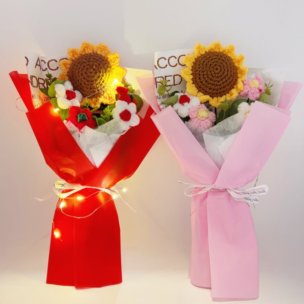 Sunflower Crochet Bouquet for Birthdays Anniversaries Housewarmings