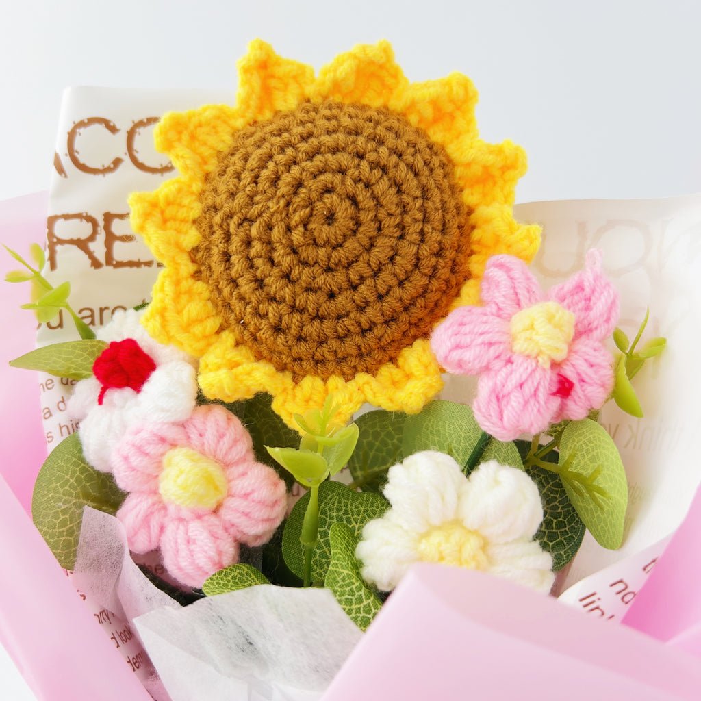 Sunflower Crochet Bouquet for Birthdays Anniversaries Housewarmings