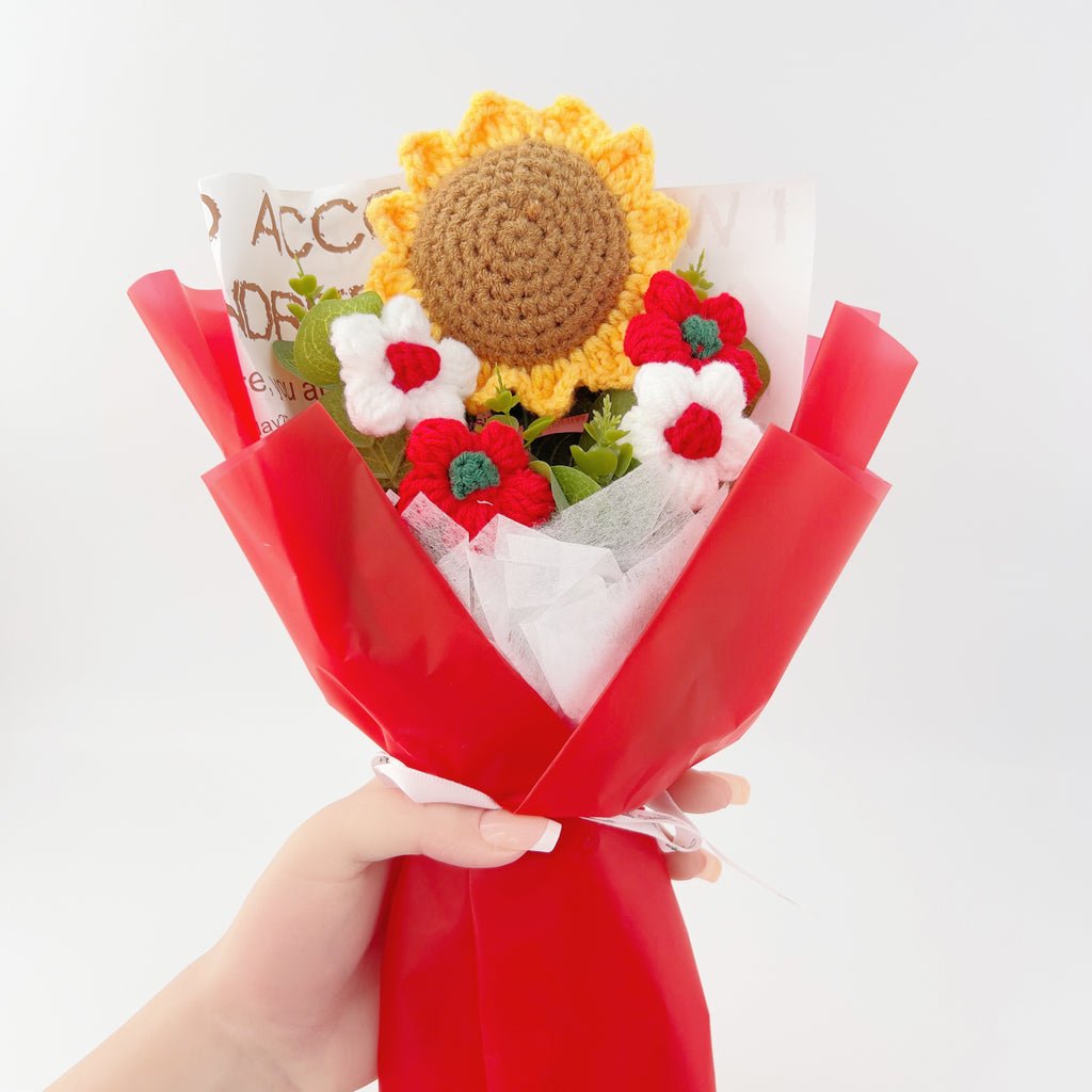 Sunflower Crochet Bouquet for Birthdays Anniversaries Housewarmings