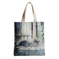 Women's Flannel Shoulder Bag Cute Cat Print Travel Tote
