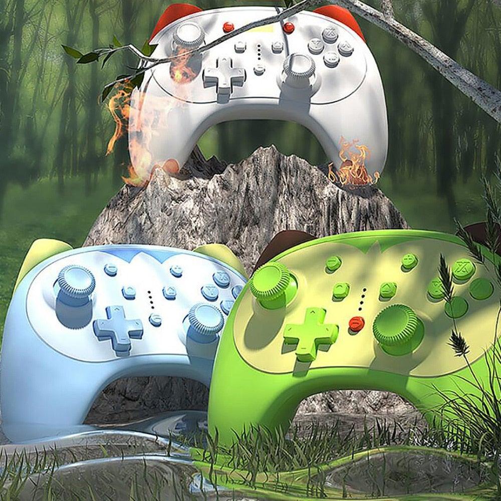 Cute Mini Cat Type Bluetooth Wireless Joystick Gamepad Controller Compatible With PC Laptop