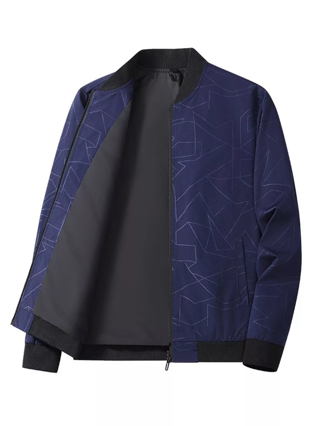 Men's Regular and Plus Size Lightweight Zip Up Jacket