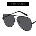 Sunglasses Metal Double-bridge Sunglasses