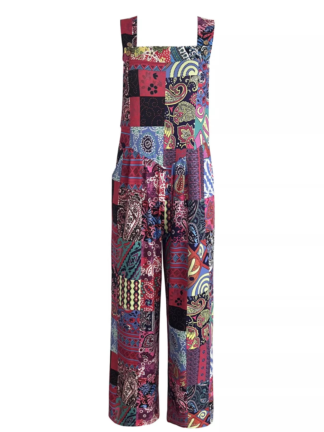 Printed Wide Leg Jumpsuit