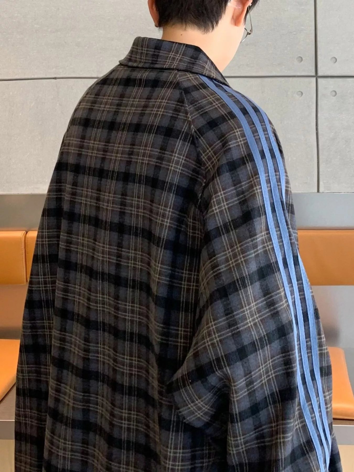 Men's Regular and Plus Size Plaid Casual Long Sleeve Shirt