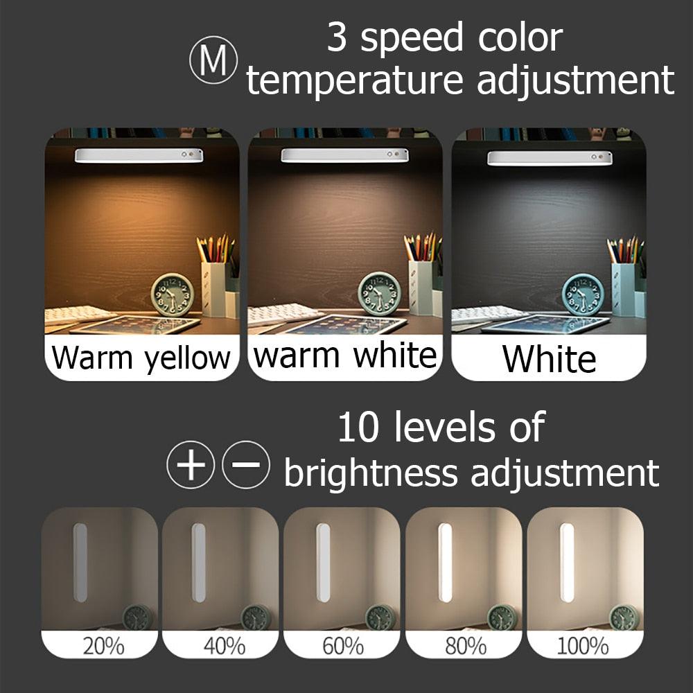 Desk Lamp USB Lamp USB LED Light Computer Table Lamp Magnetic Office Study Reading Light Rechargeable For Bedroom Decorative Table Lamp Cute Study Lamps for Bedroom Décor