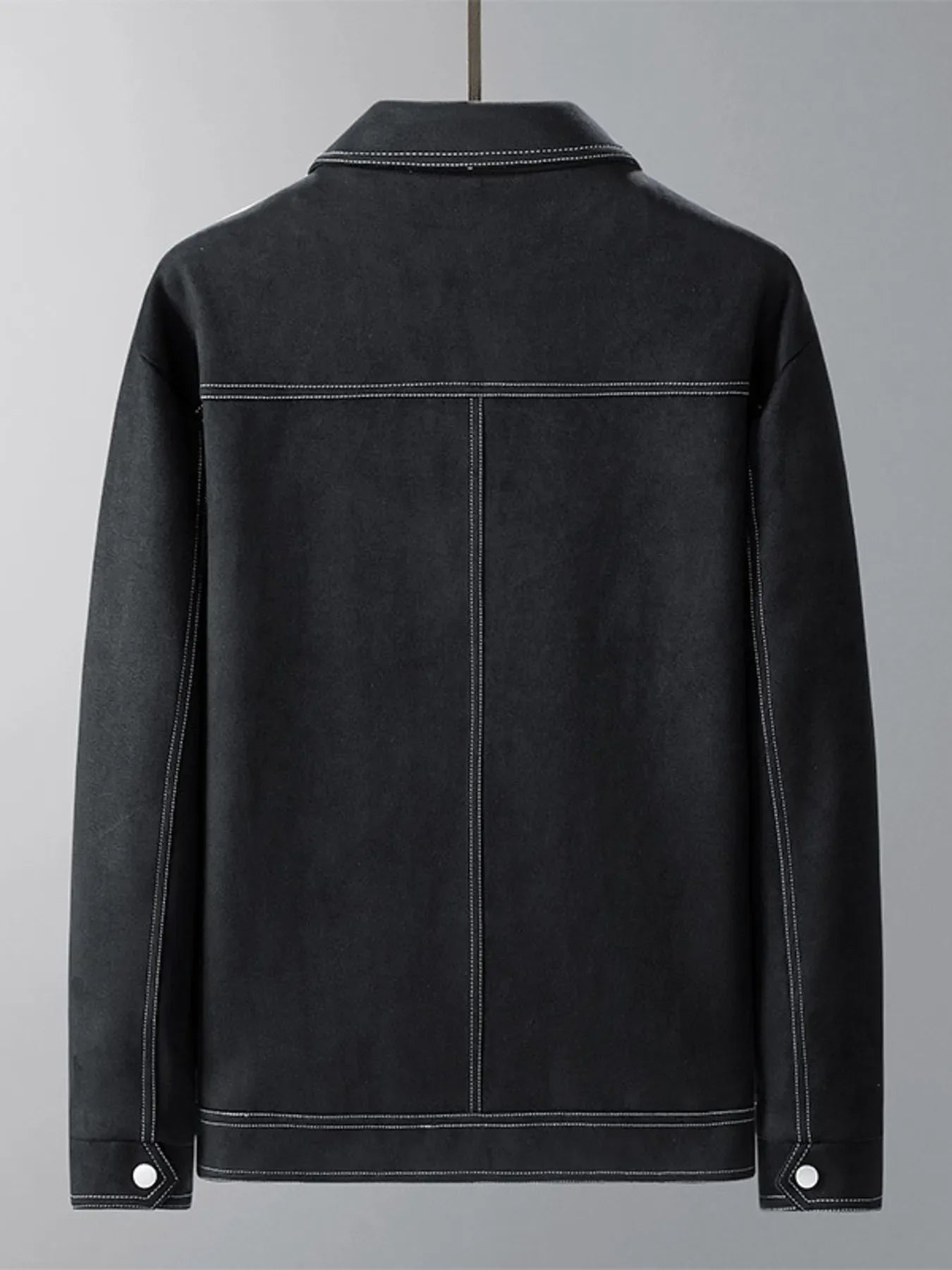Men's Regular and Plus Size Snap Down Long Sleeve Jacket