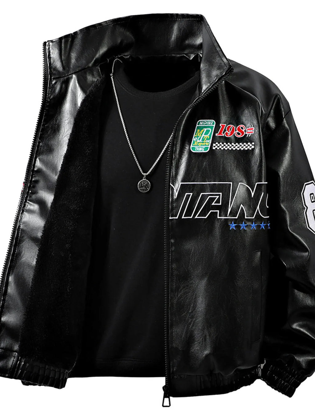 Men's Regular and Plus Size Zip Up Long Sleeve Jacket