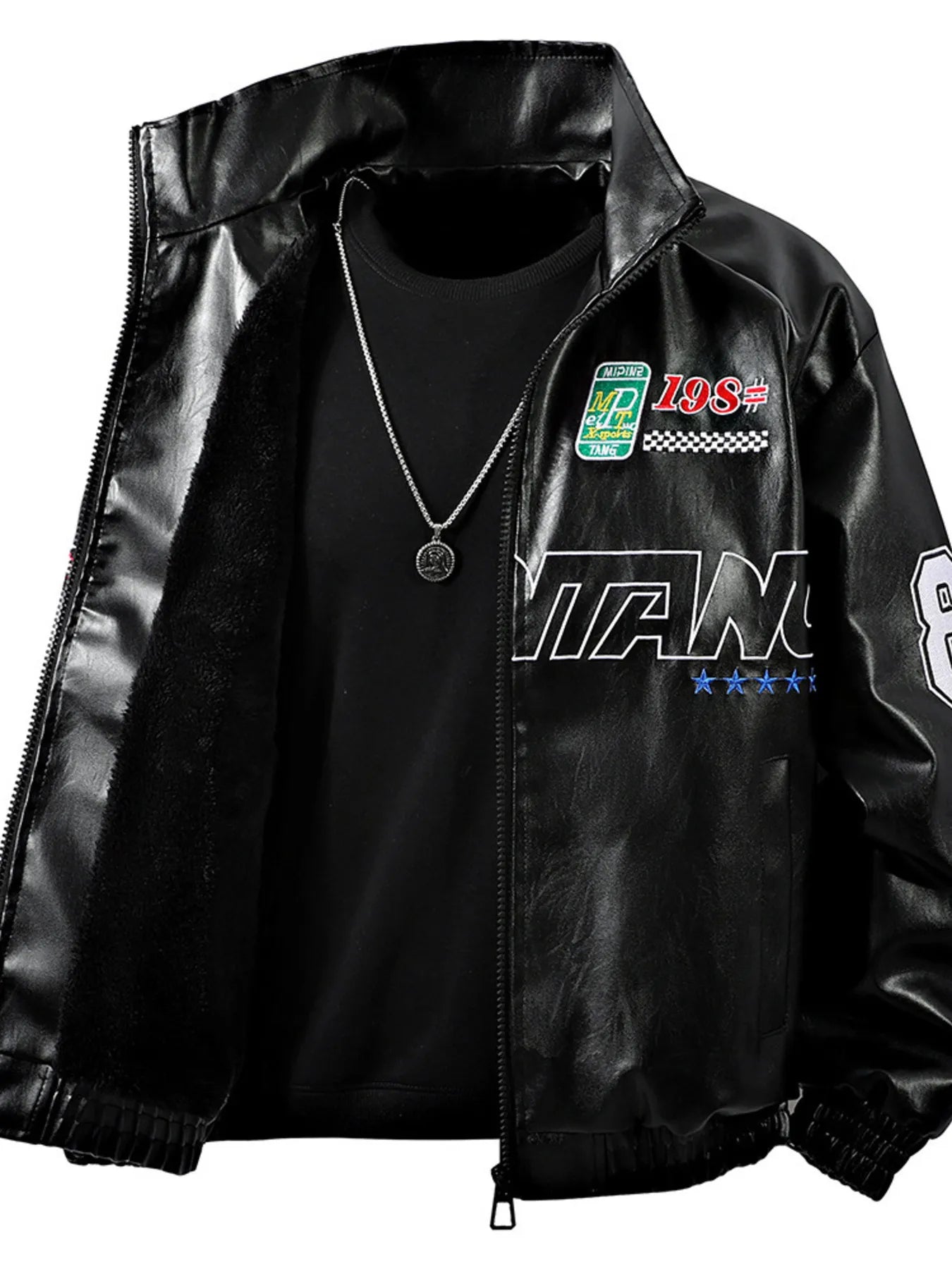 Men's Regular and Plus Size Zip Up Long Sleeve Jacket