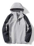 Men's Regular and Plus Size Waterproof Hooded Outdoor Jacket
