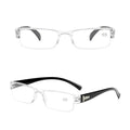 Fashion Reading Glasses Men Women Clear Lens Half Frame Presbyopic Eyewear For Reader Computer Reading Glasses For Women And Men Fashion Rectangle Eyewear Frame