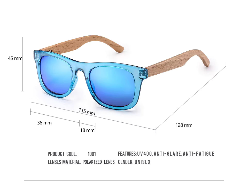 WOOD Children's Wooden Sunglasses