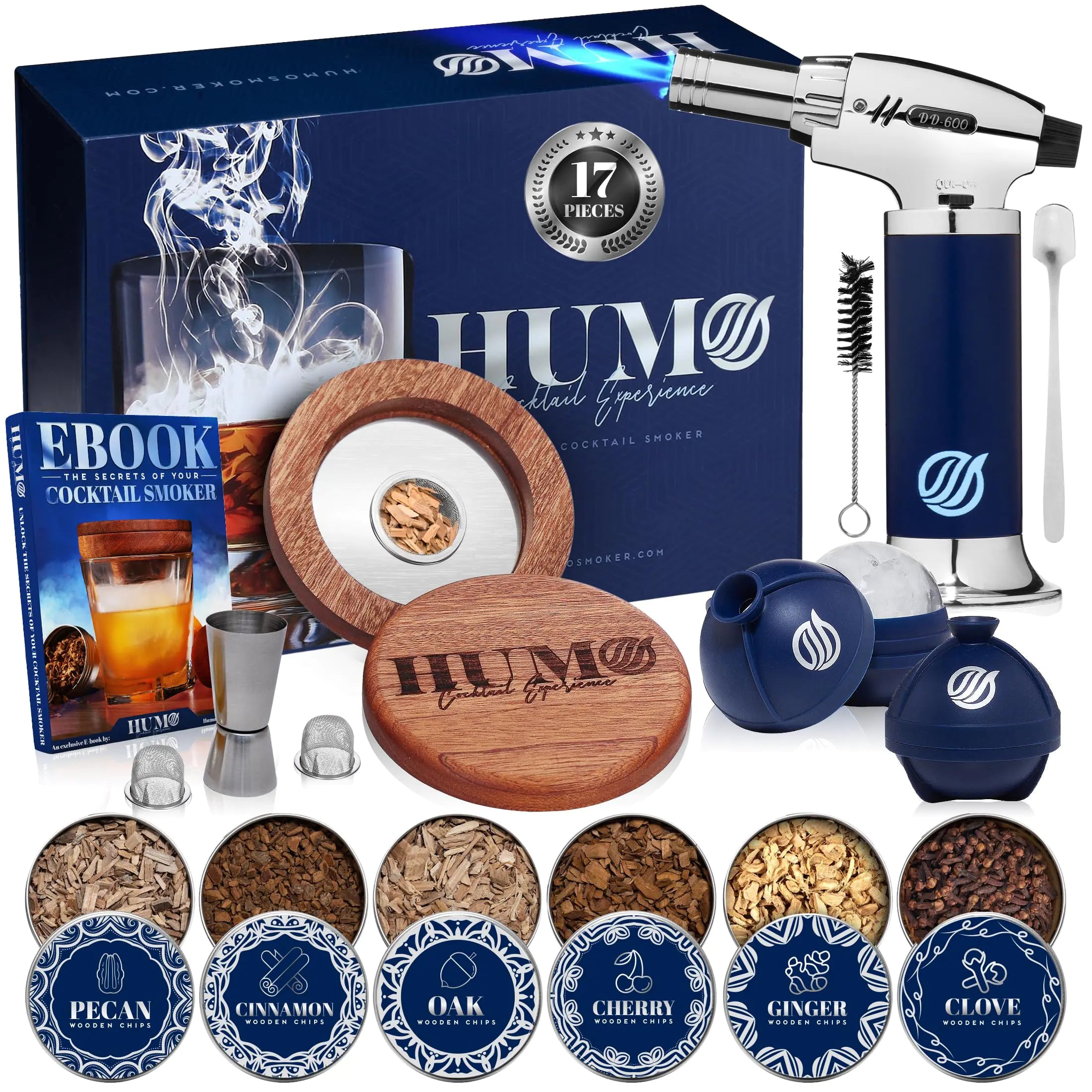 Whiskey Smoker Kit Cocktail Smoker Kit Dad Gifts Gifts for Dad Old Fashioned Smoker Kit Bourbon Smoker Kit Mens Gifts Old Fashioned Kit Cocktail Kit Bourbon Gifts for Men (No Butane)