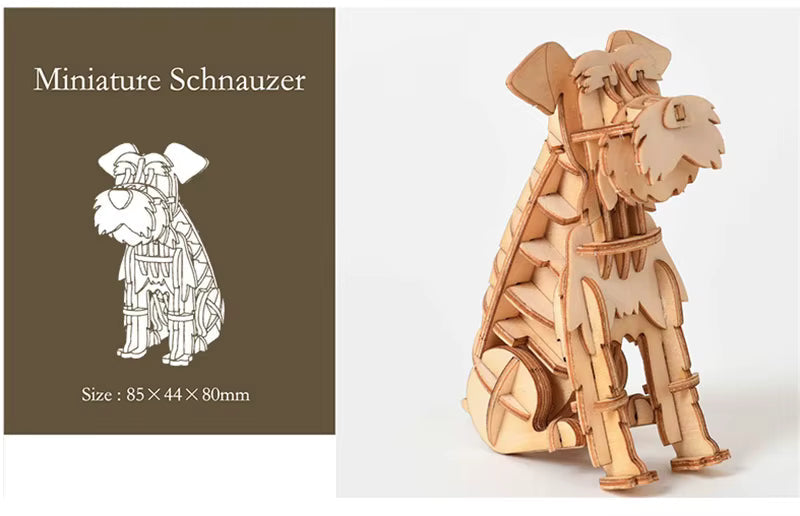 Montessori DIY 3D Wooden Puzzle Model