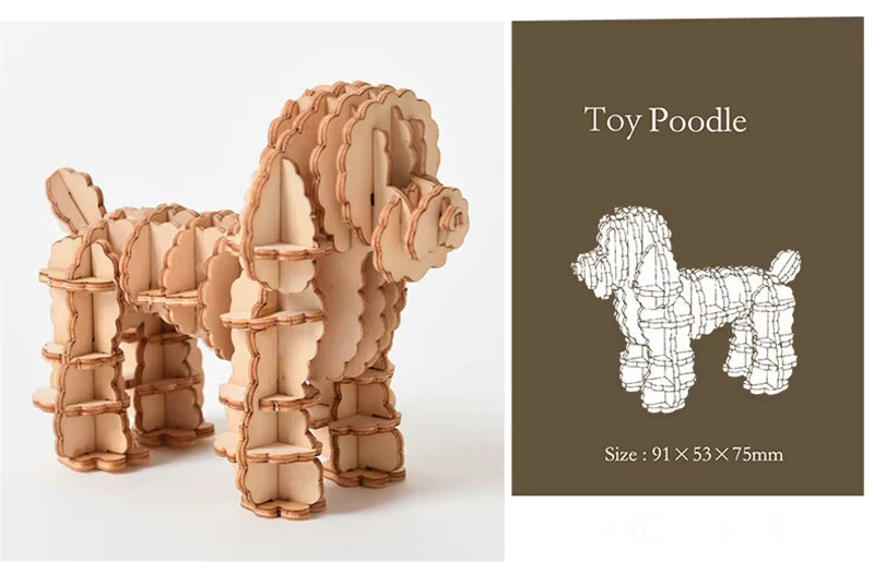 Montessori DIY 3D Wooden Puzzle Model