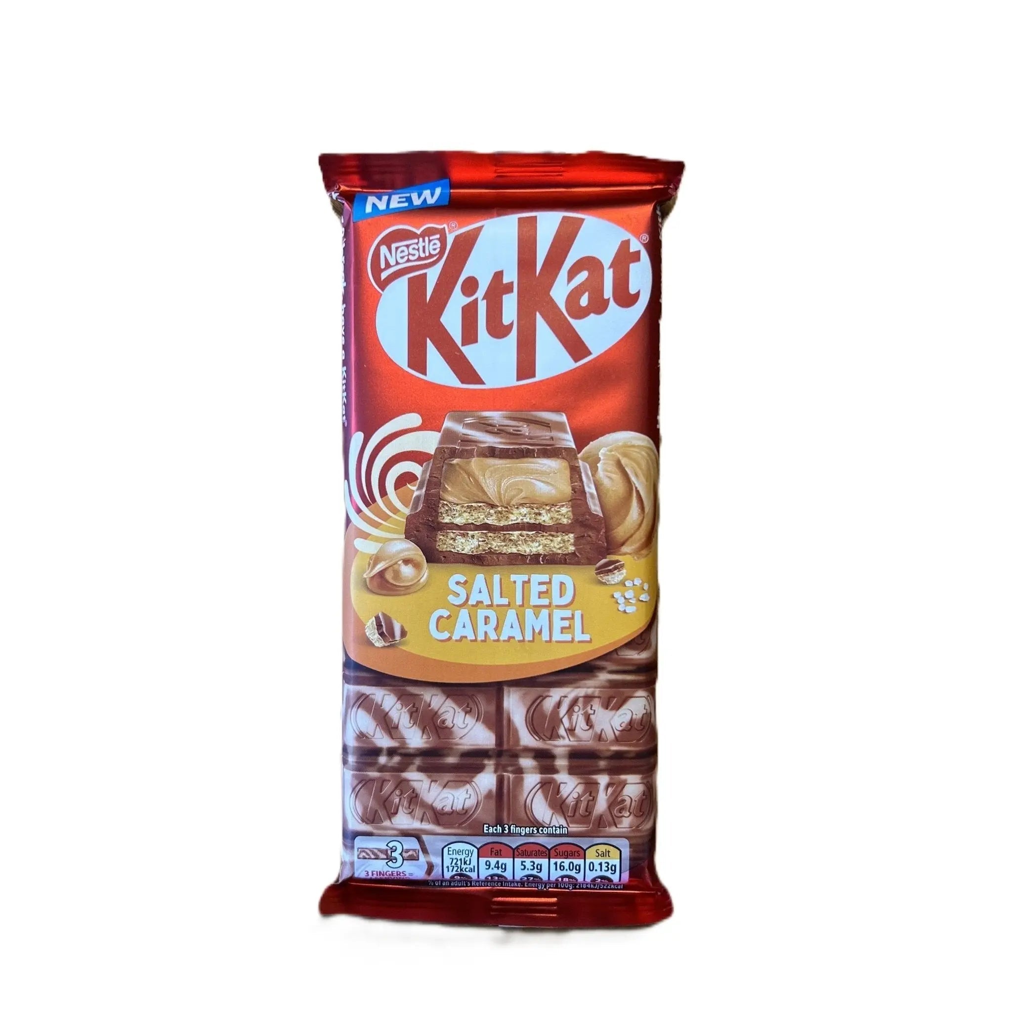 KitKat Salted Caramel Chocolate Sharing Bar – Breakable Wafer Bar 99g (UK)