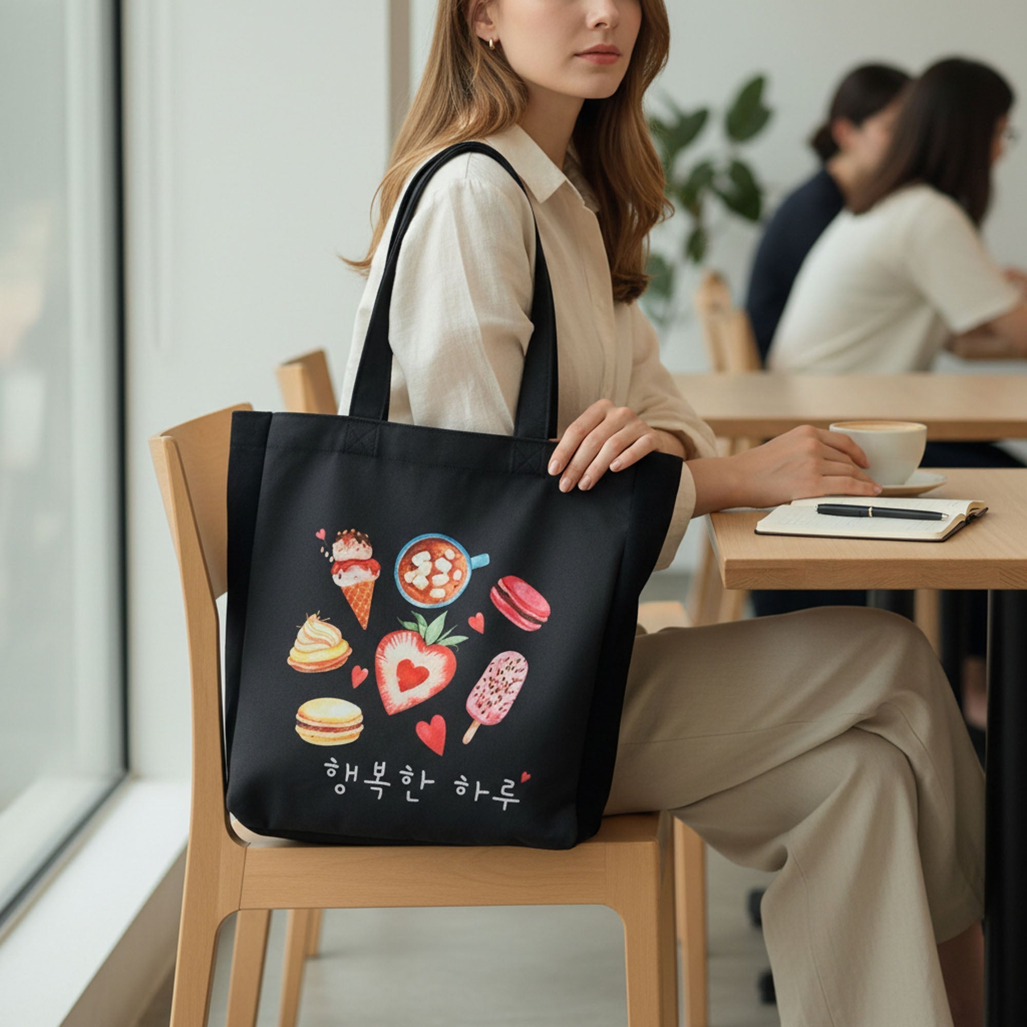 Korean Fashion Tote Soft Plaid Shoulder Bag for Women