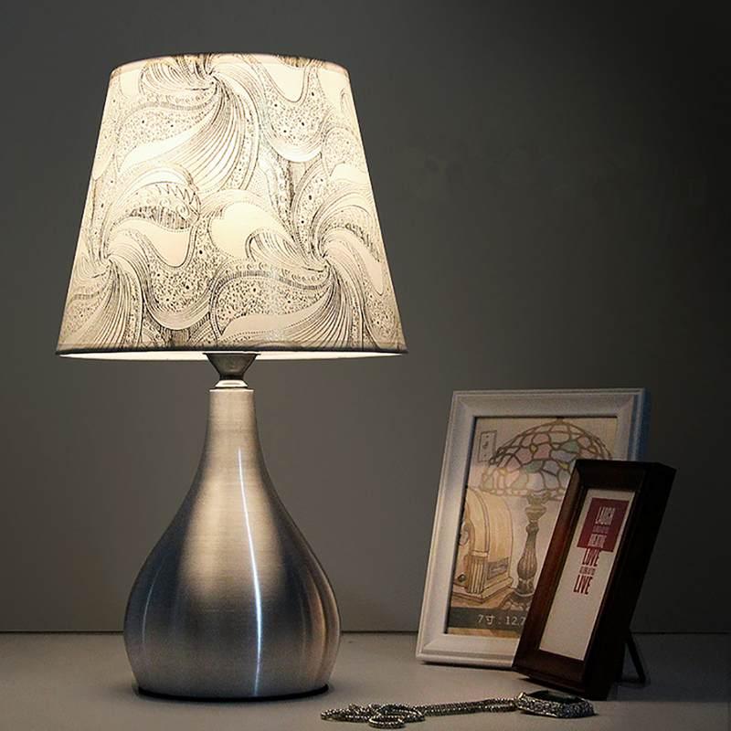 LED Desk Lamp with E27 Bulb 110V-240V Modern Bedside Lamps Table Lamps For  Indoor Bedroom / Living Room Lighting White Light Decorative Study Lamps for Bedroom Décor