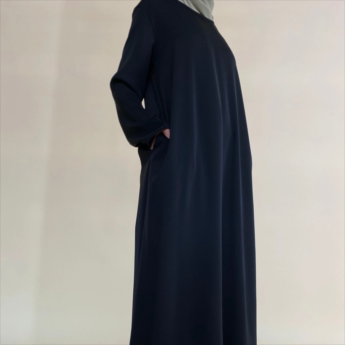 Long Sleeve Satin Inner Dress (MA061)