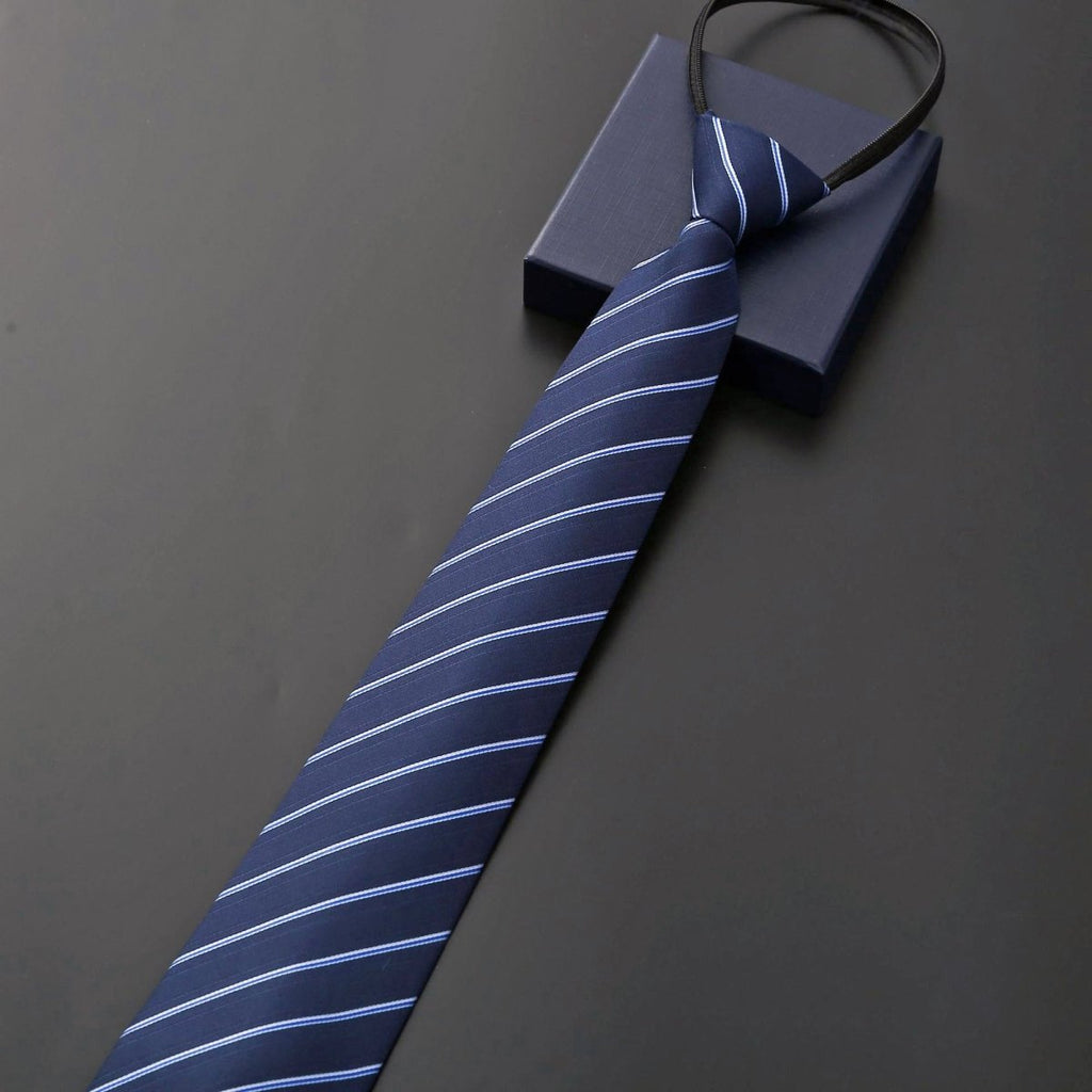 Men’s Pre-Tied Zipper Necktie – Easy Formal Wear with Tailored Look
