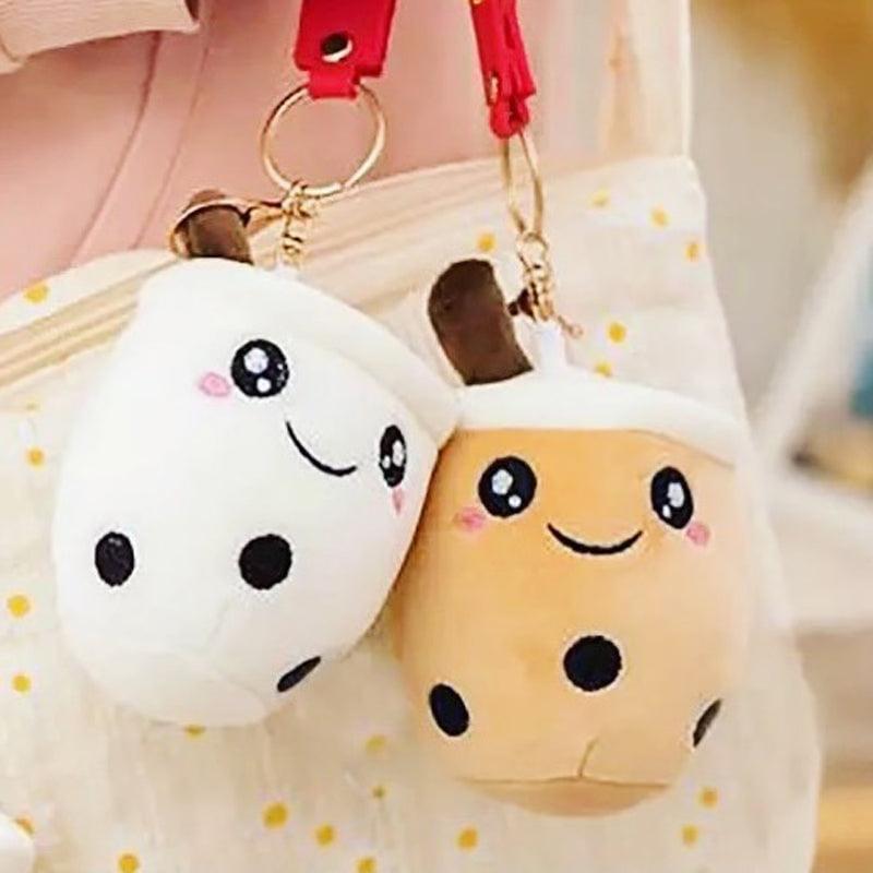 Cute Bubble Tea Keychains 3-Pack for Keys, Bags, and Gifts