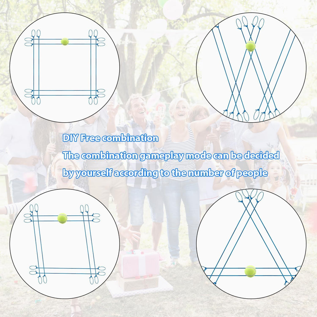 Teamwork Rope Track Game– Collaborative Ball Catch & Dribble Challenge
