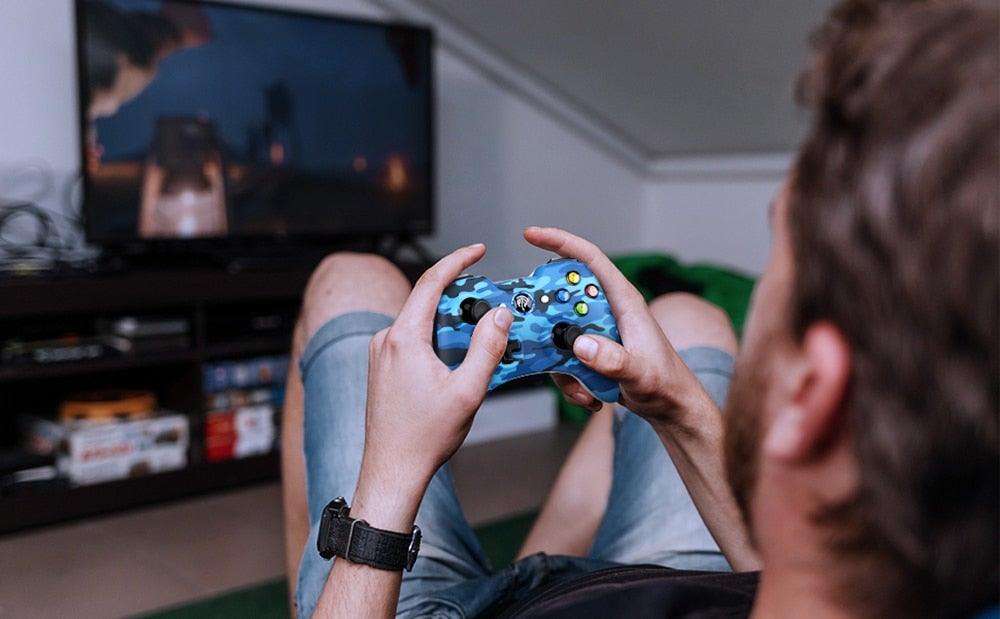 Sustainable Black And Red Wireless Joystick PC Controller Gamepad Simple Cool Joystick Compatible With TV Box Tablet