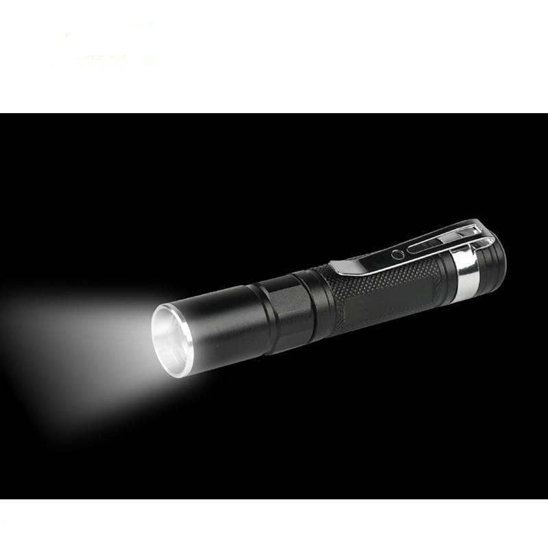 Tactical Adjustable Flashlight Super Bright LED Mini Flashlights With Belt Clip Waterproof Zoomable Mini Brightest Best Flashlights Portable Torch Powerful For  Hiking Camping