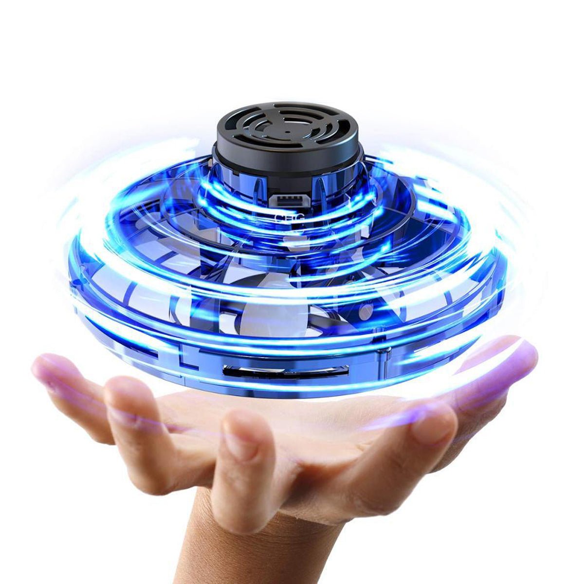 Flying Spinner Drone Toy – Rechargeable Mini UFO with Lights